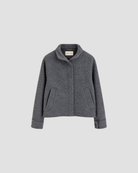 veste femme en laine bouclée, modèle homer, marque vanessa bruno, coloris gris 