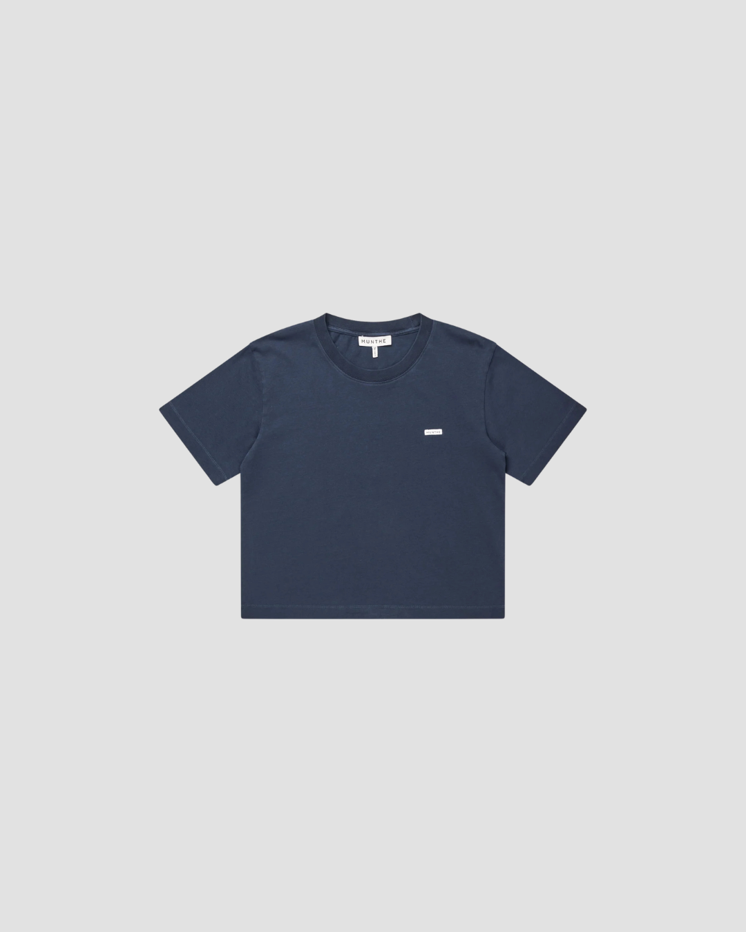 Tee-shirt manches courtes, marque Munthe, modèle Bellamy, coloris bleu marine