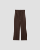 pantalon large femme, marque vanessa bruno, modèle cliff en laine, coloris marron 