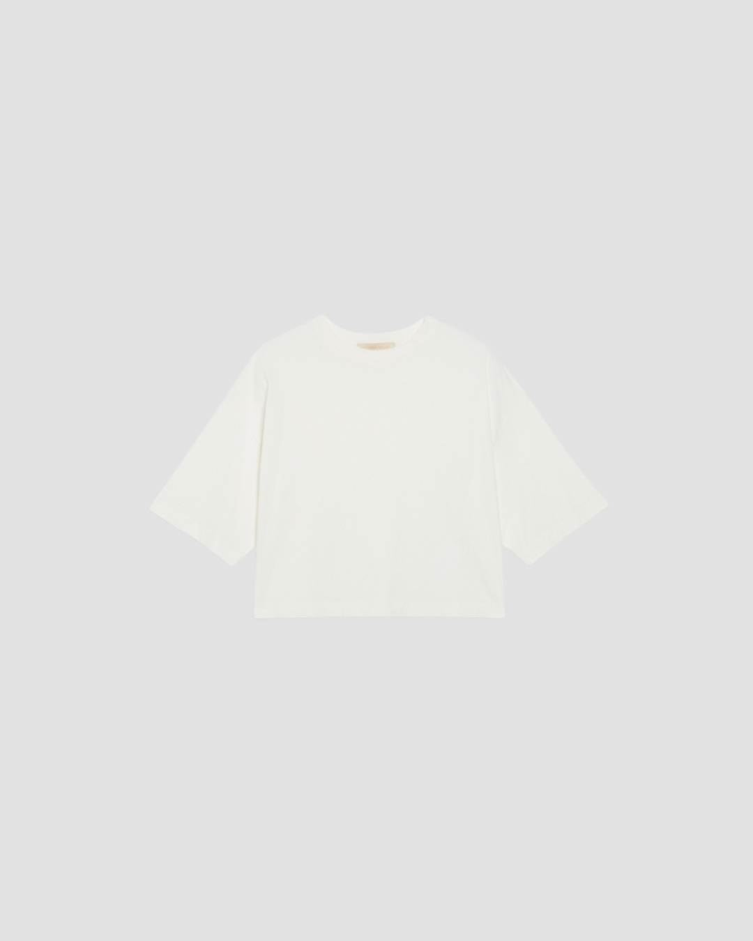 tee-shirt ample en coton, logo brodé, marque Vanessa Bruno, modèle Camomille, coloris ecru