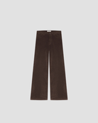 PANTALON EN VELOURS FEMME , COUPE DROITE, MARQUE MASSCOB, COLORIS TAUPE 