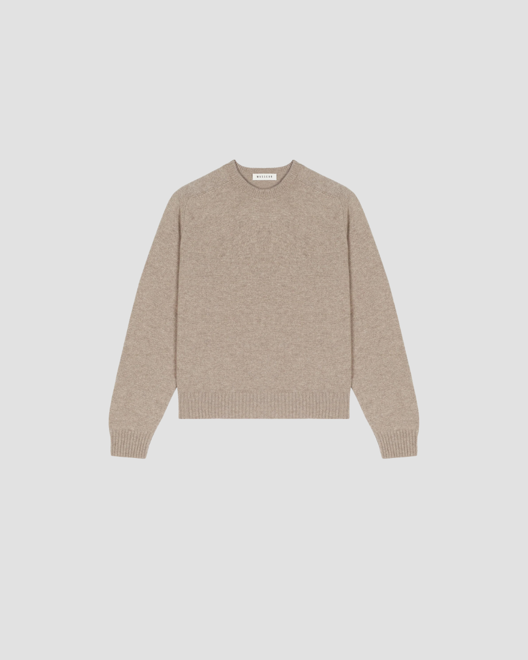 pull en laine et cachemire femme, marque masscob, model flore, coloris yuca 