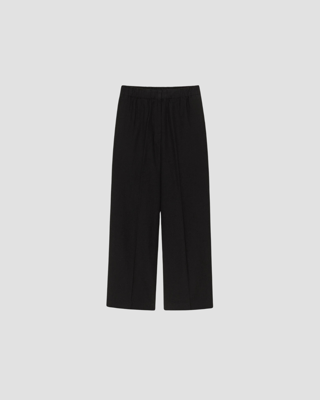 PANTALON TAILLE ELASTIQUE, MARQUE POMANDERE, COLORIS NOIR, REFERENCE 262-7231/24337