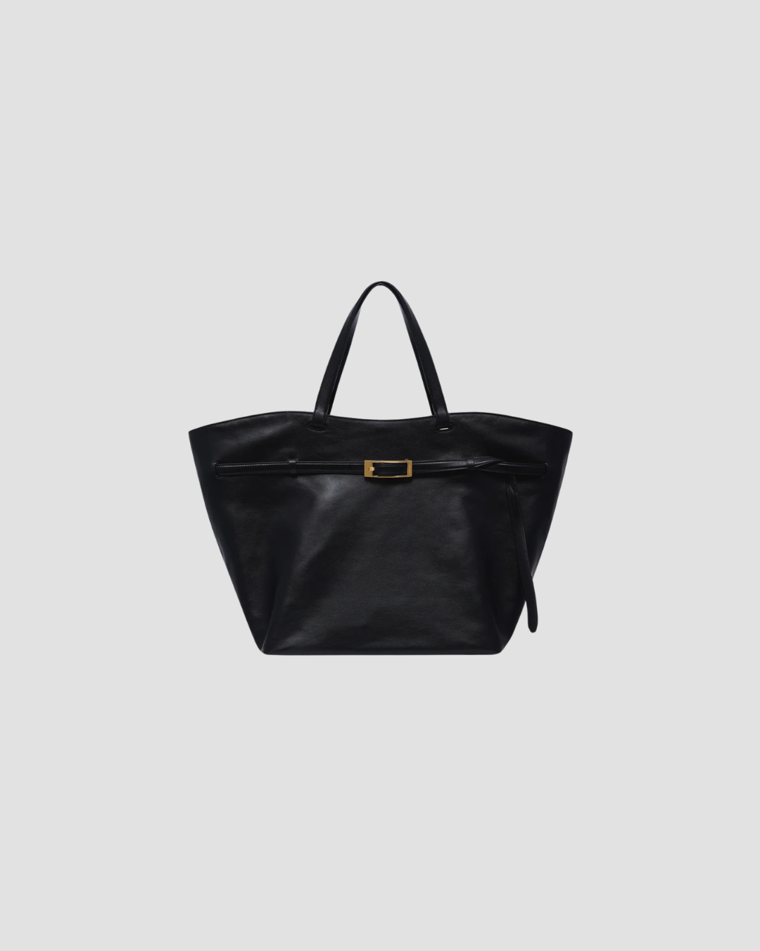 sac en cuir femme, forme cabas, marque anine bing, modele elly, coloris noir 