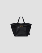 sac en cuir femme, forme cabas, marque anine bing, modele elly, coloris noir 